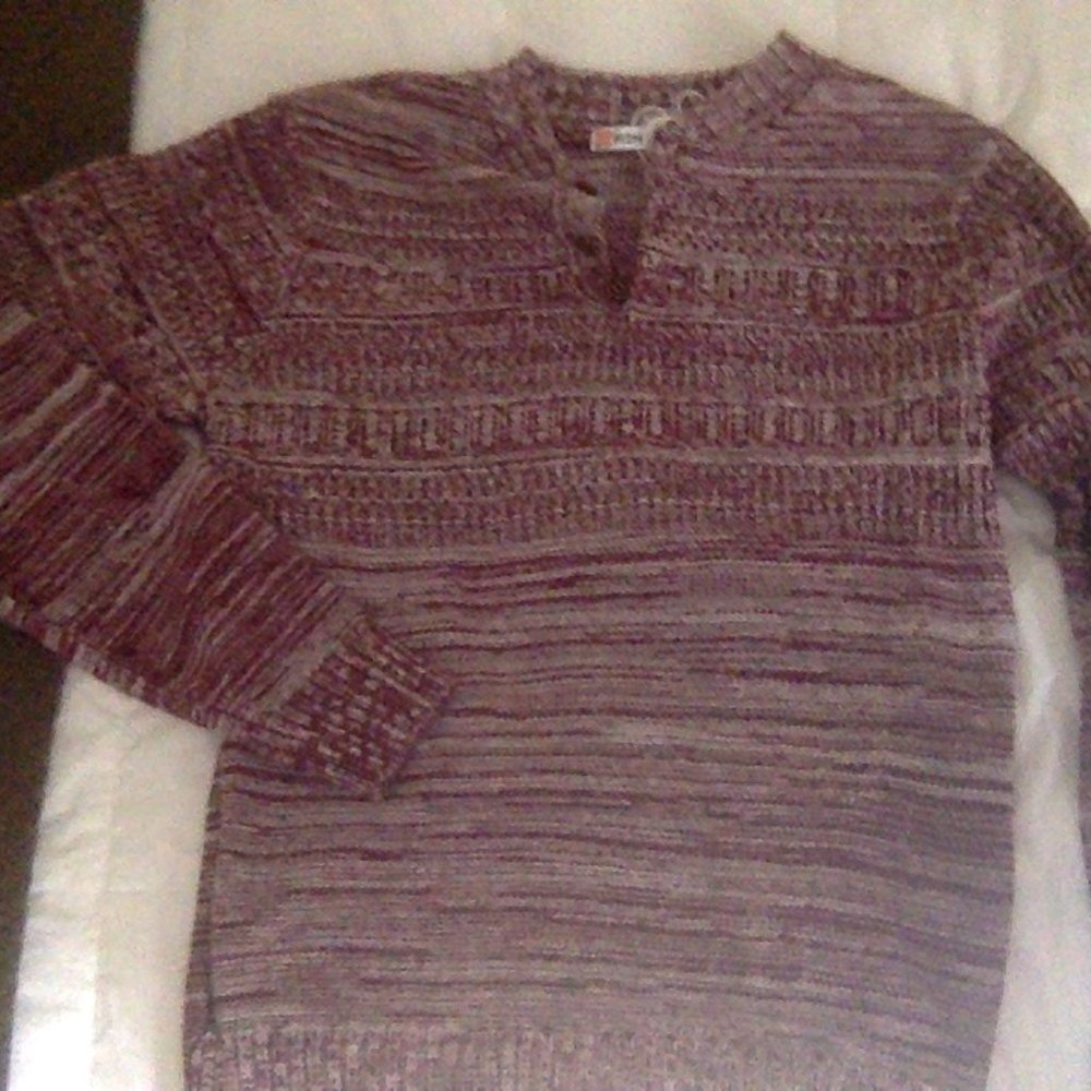 H2H Red Heathered Knit Pull Over Sweater